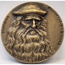 ITALY 1452 - 1519 . LEONARDO DA VINCI MEDAL